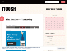 Tablet Screenshot of itoosh.wordpress.com