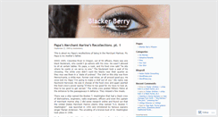 Desktop Screenshot of blackerberry.wordpress.com