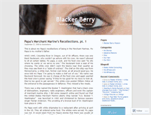 Tablet Screenshot of blackerberry.wordpress.com