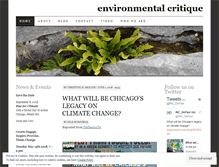 Tablet Screenshot of environmentalcritique.wordpress.com