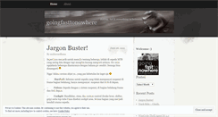 Desktop Screenshot of goingfasttonowhere.wordpress.com