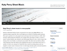 Tablet Screenshot of katyperrysheetmusic.wordpress.com