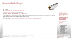 Desktop Screenshot of elementallychallenged.wordpress.com
