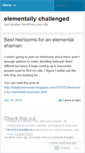 Mobile Screenshot of elementallychallenged.wordpress.com