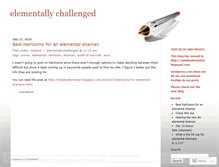 Tablet Screenshot of elementallychallenged.wordpress.com