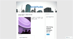 Desktop Screenshot of bendelhydes.wordpress.com