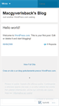 Mobile Screenshot of macgyverisback.wordpress.com
