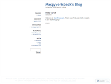 Tablet Screenshot of macgyverisback.wordpress.com