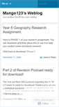 Mobile Screenshot of mango123.wordpress.com