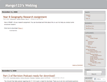 Tablet Screenshot of mango123.wordpress.com