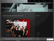 Tablet Screenshot of ladiesinluxe2012.wordpress.com