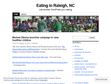 Tablet Screenshot of eatinginraleigh.wordpress.com