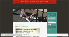Desktop Screenshot of menacefitness.wordpress.com