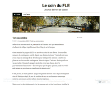 Tablet Screenshot of lecoindufle.wordpress.com