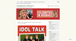 Desktop Screenshot of celebritiesindisgrace.wordpress.com