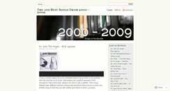 Desktop Screenshot of 2000songs.wordpress.com