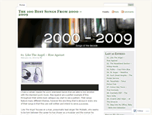 Tablet Screenshot of 2000songs.wordpress.com