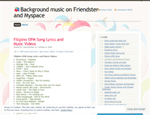 Tablet Screenshot of friendstermusic.wordpress.com