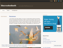 Tablet Screenshot of likecrookedteeth.wordpress.com