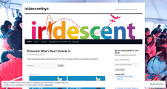 Desktop Screenshot of iridescentnyc.wordpress.com