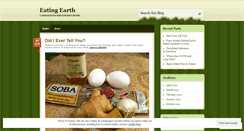 Desktop Screenshot of eatingearth.wordpress.com