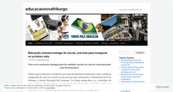 Desktop Screenshot of educacaonovafriburgo.wordpress.com