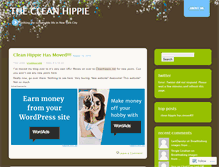 Tablet Screenshot of cleanhippie.wordpress.com