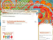 Tablet Screenshot of centrostudiodemocratico.wordpress.com