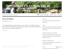 Tablet Screenshot of joshclaytonfilm.wordpress.com