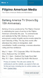 Mobile Screenshot of filipinoamericanmedia.wordpress.com