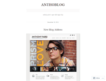 Tablet Screenshot of anthonyparisi.wordpress.com