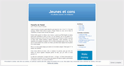 Desktop Screenshot of jeunesetcons.wordpress.com