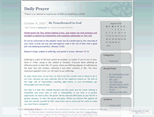 Tablet Screenshot of prayeroftheday.wordpress.com
