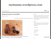 Tablet Screenshot of mytummy.wordpress.com