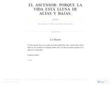 Tablet Screenshot of elascensor.wordpress.com