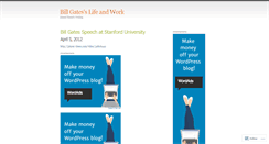 Desktop Screenshot of billgateslifeandwork.wordpress.com