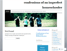 Tablet Screenshot of confessionsofanimperfecthomeschooler.wordpress.com