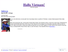 Tablet Screenshot of hallovietnam.wordpress.com