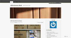 Desktop Screenshot of afternoondust.wordpress.com