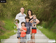 Tablet Screenshot of funtimeswiththebeckers.wordpress.com