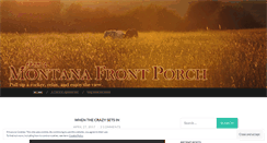 Desktop Screenshot of fromamontanafrontporch.wordpress.com
