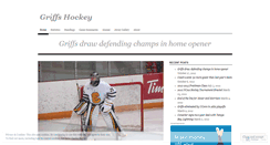 Desktop Screenshot of griffshockey.wordpress.com