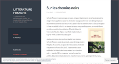 Desktop Screenshot of litteraturefranche.wordpress.com