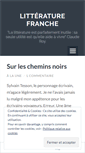 Mobile Screenshot of litteraturefranche.wordpress.com