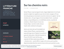 Tablet Screenshot of litteraturefranche.wordpress.com