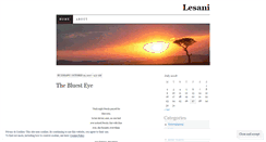 Desktop Screenshot of lesaniblog.wordpress.com
