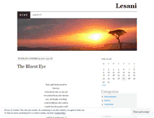 Tablet Screenshot of lesaniblog.wordpress.com