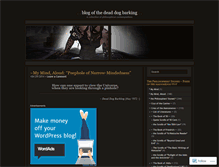 Tablet Screenshot of deaddogbarking.wordpress.com