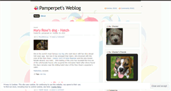 Desktop Screenshot of pamperpet.wordpress.com