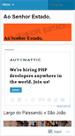 Mobile Screenshot of aosenhorestado.wordpress.com